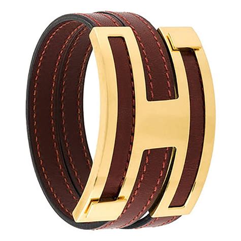 hermes leather bracelets women's|Hermes bracelet black and silver.